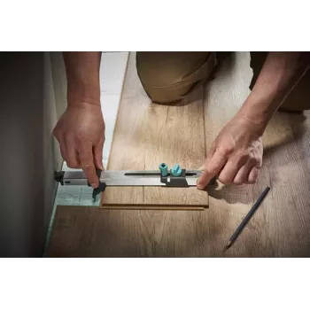 wolfcraft 6952000 nerjavno jekleno ravnilo 320 mm z gravirano metrično skalo