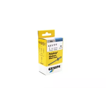 GESIPA PolyGrip® slepe zakovice 4,8x17mm aluminij/nerjavno jeklo kupolasta glava, 50 kosov 1464832