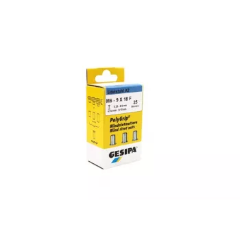 GESIPA PolyGrip® slepa matica M6 nerjavno jeklo A2, 9x18mm, 25 kosov 1464838