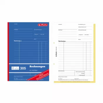 Herlitz obrazci za račune A5 2-delni samokopirni, paket 4 300003799