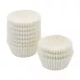 FACKELMANN 21615 modelčki za muffine in cupcakes, mastno odporen papir za peko, bel, premer 5,0 cm, 250 kosov