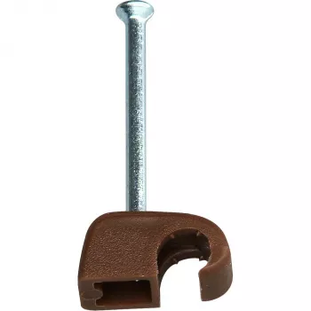 Heinrich Kopp kabelska sponka z žebljičkom, premer snopa 4-7 mm, rjava, 50 kosov 342606089