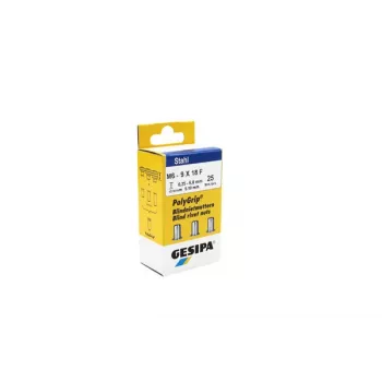 Gesipa 1464839 slepa matica M6 x 18 mm jeklo, 25 kosov