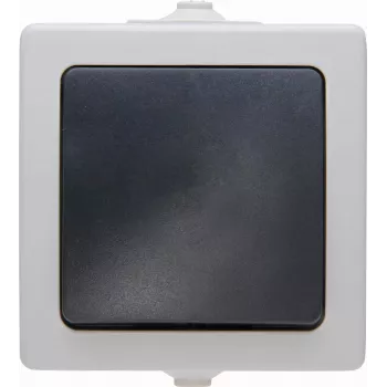 Heinrich Kopp 565756004 vložek izmeničnega stikala, črno-siv, podometni, 10A 250V