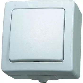 HEINRICH KOPP Paris polarno belo vgradno stikalo za luč 10A 250V AC izmenično/izklopno stikalo z možnostjo osvetlitve 565702005