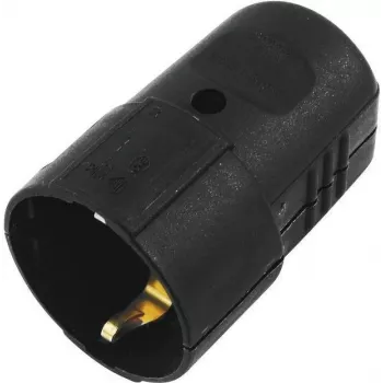ACCESSORY zaščitna spojka iz umetne mase, črna (3023620A) - Schuko spojka, IP44, 16A, črna