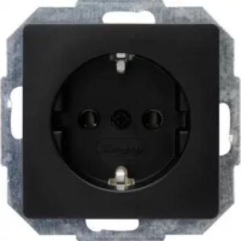 HEINRICH KOPP Paris vložek vtičnice, Schuko, 16 A, 250 V, mat črn 923550080