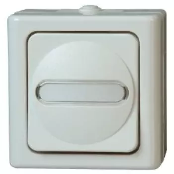 HEINRICH KOPP univerzalno stikalo BLUE ELECTRIC arktis nadometno za vlažne prostore 10A, 250V (560602007)