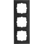 KOPP HK07 PURE okvir za 3 elemente, mat črn 407050004