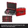 Einhell 370526 9-delni set vložkov za kovček za E-Case, rdeč/črn