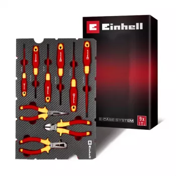 Einhell 370524 vložek za kovček, 9-delni penasti organizator za E-Case