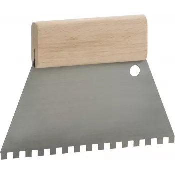 kwb 032818 zobata gladilka B11 iz nerjavnega jekla 280mm z lesenim ročajem