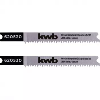 kwb 620530 bimetalski listi vbodne žage za laminat in les, nastavek T, 2 kosa