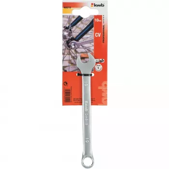 kwb 460210 kombinirani ključ 10 mm krom-vanadijevo jeklo mat kromirano DIN 3113