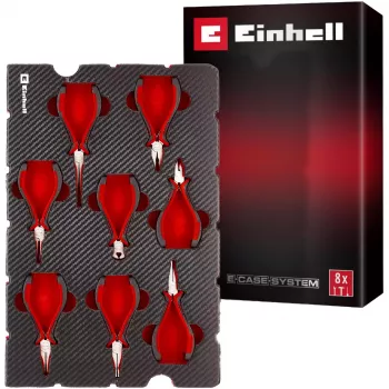 Einhell 370523 vložek za orodje E-Case – 8-delni komplet preciznih klešč za E-Case S-F