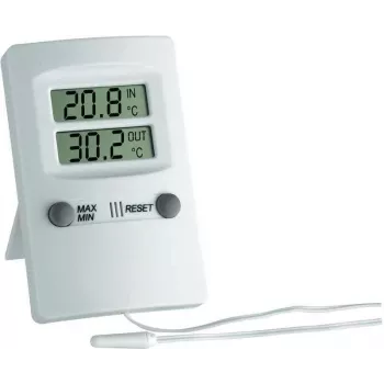 TFA Dostmann digitalni notranji-zunanji termometer, bel (30.1009)