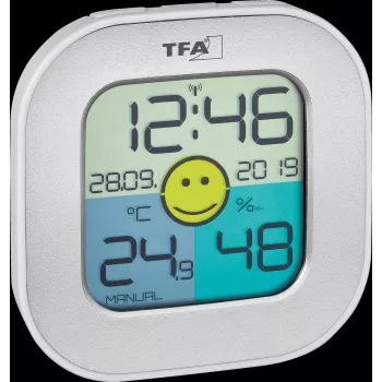 TFA Dostmann FUN notranji elektronski higrometer, srebrn 30.5050.54