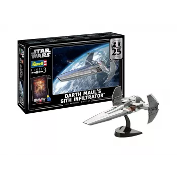 Revell 05638 Darth Maulov Sith Infiltrator v merilu 1:100 modelarski komplet z darilom - Star Wars Epizoda I 25. jubilejna izdaja