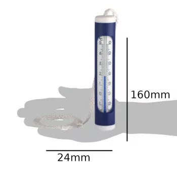 TFA Dostmann 40.2004 plavajoči termometer za bazen in ribnik, modro-bel