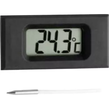 TFA Dostmann vgradni termometer s kabelskim senzorjem, črn (kat. št. 30.2025)