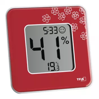 TFA Dostmann Style notranji elektronski higrometer rdeč (30.5021.05)