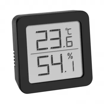 TFA Dostmann digitalni termo-higrometer, črn 30.5051.01