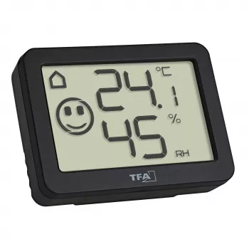 TFA Dostmann digitalni termo-higrometer, črn (30.5055.01)