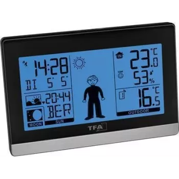 TFA Dostmann Weather Boy brezžična vremenska postaja, črna 35.010832