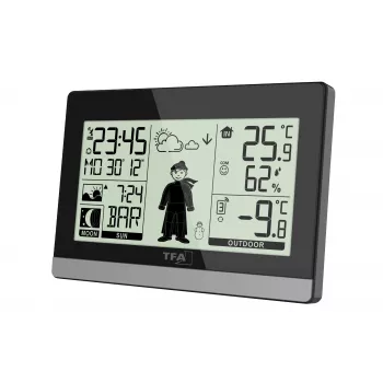 TFA Dostmann Weather Boy brezžična vremenska postaja, črna 35.010832