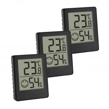 TFA Dostmann digitalni termo-higrometer, črn (30.5039.01.03)