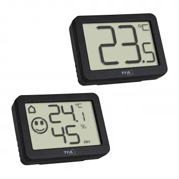 TFA Dostmann termo-/higrometer črn 95.2020.01