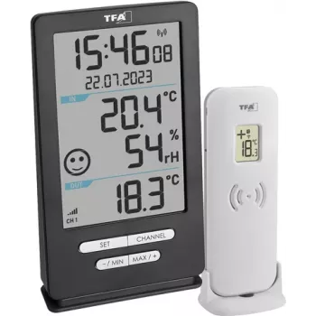 TFA Dostmann XENA HOME brezžični digitalni termometer antracit 30.3074.10
