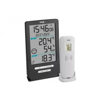 TFA Dostmann XENA HOME brezžični digitalni termometer antracit 30.3074.10