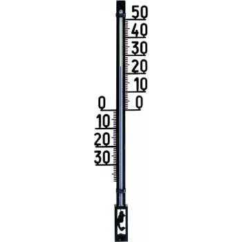 TFA Dostmann velik analogni zunanji termometer, črn 12.6003.01.90