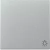 Gira nihajno stikalo 328526 simbol luči System 55 aluminij