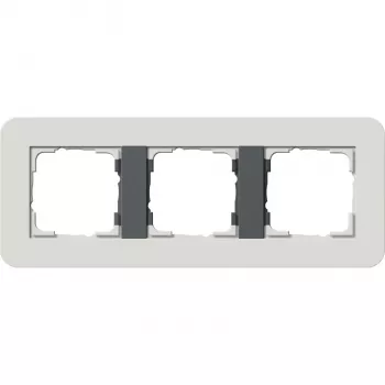 Gira System 55 okvir za pokrov 3-kratni svetlo siv/antracit 0213421
