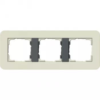 Gira System 55 okvir za pokrov 3-kratni pesek/antracit 0213427