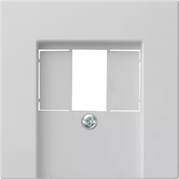 Gira System 55 pokrivna plošča za TAE in USB, siva 0276015