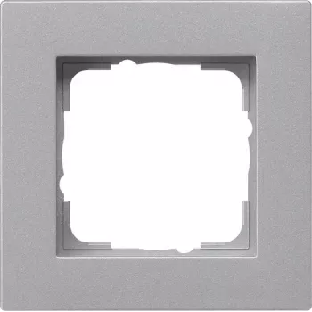 Gira E2 Flat Aluminium 1-kratni okvir za pokrov 80,8x80,8mm 211255