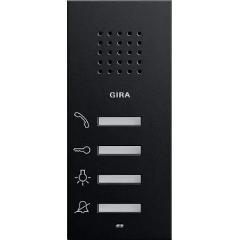 Gira avdio notranja postaja 1250005 nadometna System 55 črna