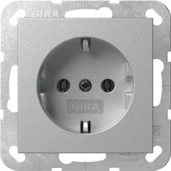 GIRA 418026 vtičnica SCHUKO System 55 podometna aluminij