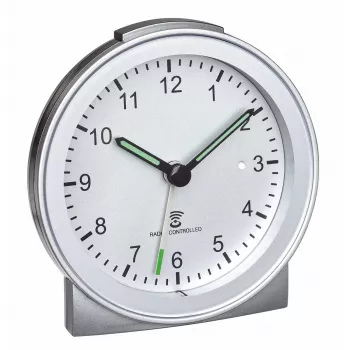 TFA Dostmann 60.1517.54 radijska budilka analogna srebrna
