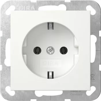 Gira 418027 SCHUKO SRK System 55 vložek vtičnice, bela sijaj