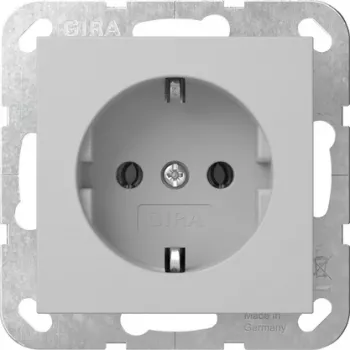 Gira vtičnica SCHUKO System 55, siva mat, povečana zaščita pred dotikom 4180015