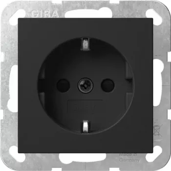 Gira System 55 vtičnica SCHUKO s poklopcem, povečana zaščita pred dotikom, čisto bela sijoča 4183005