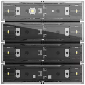 Gira Tastsens.4.70 Komfort 4f OneKNX 534400 KNX zaslon na dotik s 4 kapacitivnimi tipkami in barvnim zaslonom