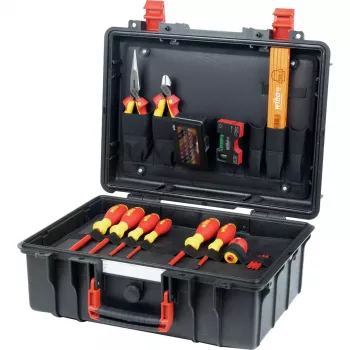 Wiha osnovni set L Electric 46-delni VDE izoliran kovček z orodjem 47312
