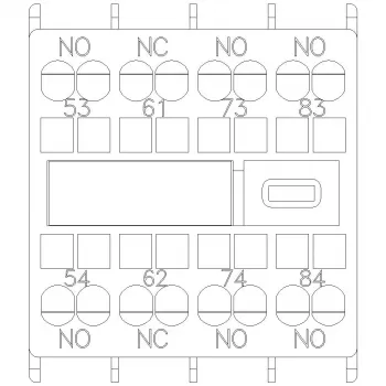 Siemens SIRIUS pomožni kontaktni blok 3NO+1NC čelna montaža 3RH2911-2XA31-0MA0