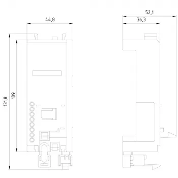 Siemens SIRIUS povezovalni modul za odklopnike 3RV2 in kontaktorje 3RT2, S00/S0, 3RV2917-7AA00