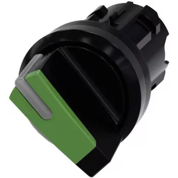 Siemens SIRIUS ACT čelni element izbirnega stikala, plastika, zelen, 22 mm, 2-položajni, O-I, zaskočni 3SU1002-2BF40-0AA0